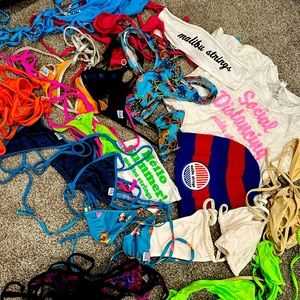 Grab bag of various bikinis and gear